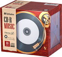 AR80FHP10V7 バーベイタム 音楽用CD-R 80分 10枚パックホワイトレーベルPhono-R Verbatim