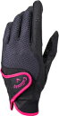 CW-HYP-DUAL-WM-BK-18 キャロウェイ レディース ゴルフグローブ 両手用(ブラック・18cm) Callaway ハイパー グリップ グローブ ウィメンズ 21 JM