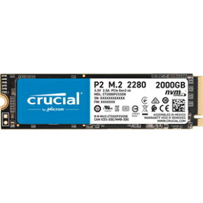 CT2000P2SSD8JP Crucial（クルーシャル） Crucial M.2 2280 NVMe PCIe Gen3x4 SSD P2シリーズ 2.0TB