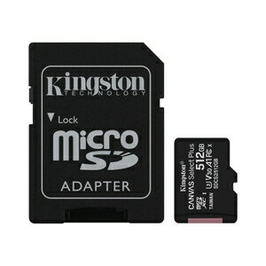 SDCS2/512GB Kingston（<strong>キングストン</strong>） microSDXCメモリカード 512GB Class10 UHS-I U3 V30 A1 Canvas Select Plus