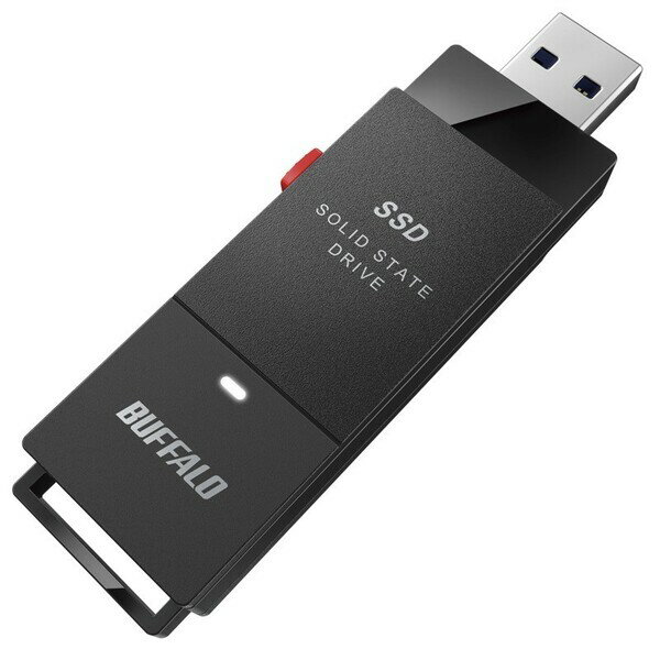 BUFFALO （バッファロー） USB 3.2(Gen 1)対応 <strong>外付け</strong>ポータブルSSD 500GB（簡易パッケージ） 【PS5/PS4/PS4 PRO 動作確認済】 SSD-PUT500U3BC/N