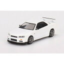 1/64 Nissan スカイライン GT-R R34 Vスペック N1 ホワイト(右ハンドル)【MGT00397-R】 ミニカー MINI−GT