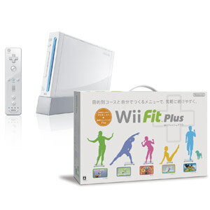 Wii 本体（シロ）＆Wii Fit Plus バランスWiiボード同梱版 セット 【税込】 任天堂 [RVL-S-WAAGWIIリモコン+ツキ]【返品種別B】【smtb-k】【w2】