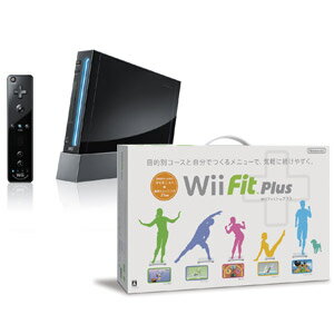 Wii 本体（クロ）＆Wii Fit Plus バランスWiiボード同梱版 セット 【税込】 任天堂 [RVL-S-KAAHWIIリモコン+ツキ]【返品種別B】【smtb-k】【w2】