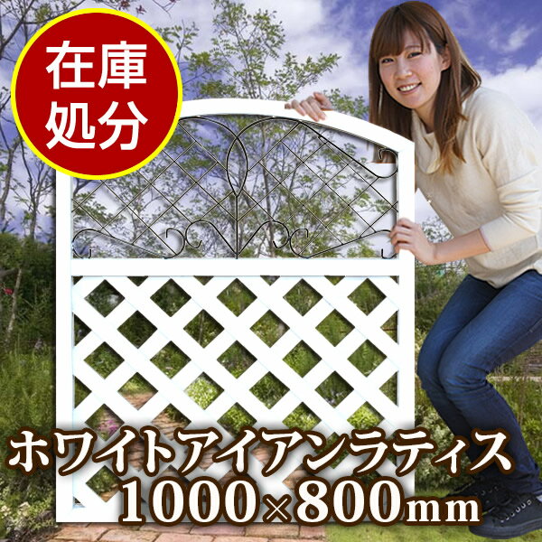 アイアンホワイトラティス1000×800(aks-43453) ラティス 目隠し アイアンホワイトラティス1000×800(aks-43453) ラティス 目隠し
