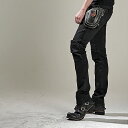  MOTO PANTS FEATHERBED BLACK モトパンツ フェザーベッド ブラックBRITISH RIDER LOOK CHARACTER JEANS　