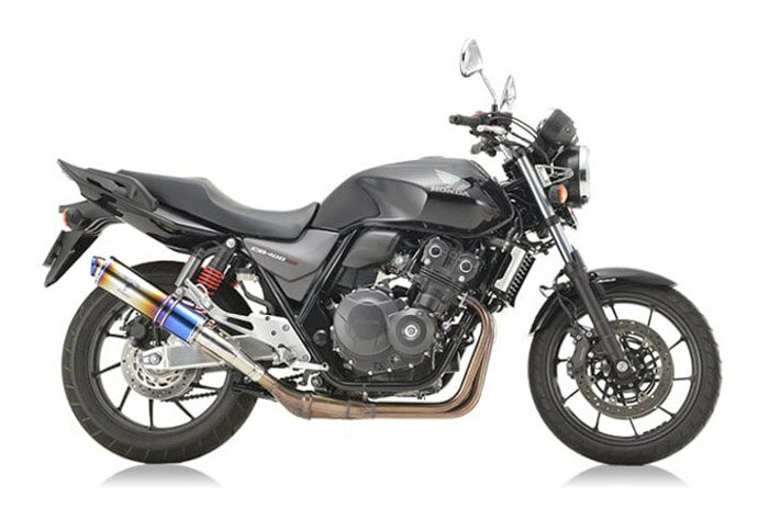 直送品 アールズギア ホンダ CB400SF/SB (08-) ワイバンクラシック スリップオン チタンドラッグブルー 全年式適合 R's Gear HONDA MH34-S3CD