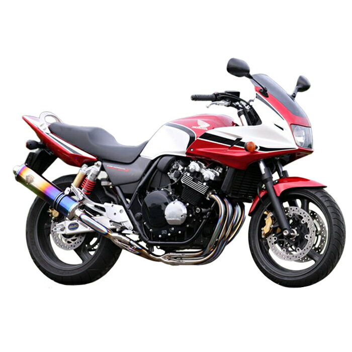 直送品 アールズギア ワイバン シングルタイプ チタンドラッグブルー ホンダ CB400SF/SB SPEC3 99-07 HONDA R's Gear WH11-01DB