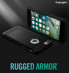 iPhone X ケース iphone8 ケース iphonex カバー iphone8plus <strong>耐衝撃</strong> iphone7ケース iphone 8 アイフォン8 カバー アイフォンxケース tpu iphone8 plus ケース Spigen Rugged Armor アイフォン8プラス ケース シリコン シュピゲン ラギッド アーマー