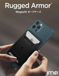 MagSafe対応 カードケース iPhone15 Spigen シュピゲン ラギッドアーマー 2枚 iPhone15 Pro カード収納 背面 耐衝撃 マグネット内蔵 落下防止 iPhone 16 カバー スマートフォン <strong>apple</strong> jmei スマホケース 韓国 ブランド Xperia AQUOS Galaxy ギャラクシー　エクスペリア