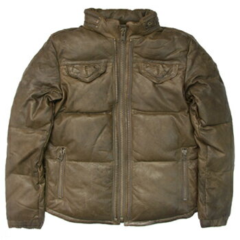 Schott N.Y.C.Vbg 3171020-77@Lamb Skin SIDE LACED Down Jacket uE
