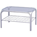 アイリスオーヤマガラステーブルSIG-603シルバー【マイセルフ】【シリーズ】【強化ガラス】【テーブル】