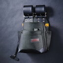 【送料無料】KNICKS・ニックス チェーン式特殊ナイロン製腰袋 自在型 ブラック KB-212NSDX