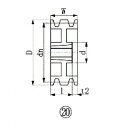 【送料無料】EVNブッシングプーリーSPB230mm溝数3SPB2303【3806456】