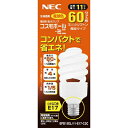 NEC電球形蛍光ランプD形60W電球色 E17EFD15EL11E17C2C【3839800】