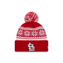 NEW ERA MLB COLLECTION コレクション レディース カーディナルス ニット 赤 レッド ST. 【 RED MLB COLLECTION WOMENS LOUIS CARDINALS SNOWY POM KNIT 】 バッグ キャップ 帽子 レディースキャップ 帽子