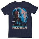 LICENSED CHARACTER キャラクター Tシャツ 紺 ネイビー AVENGERS: WAR" 【 NAVY LICENSED CHARACTER MARVEL INFINITY NEBULA TEE 】 メンズファッション トップス Tシャツ カットソー