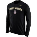 ナイキ NIKE 黒 ブラック ジェームズ ロゴ スリーブ パフォーマンス Tシャツ 【 BLACK SLEEVE NIKE JAMES MADISON DUKES ARCH OVER LOGO LONG PERFORMANCE TSHIRT JMD 】 メンズファッション トップス Tシャツ カッ