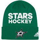 アディダス ADIDAS 緑 グリーン ダラス スターズ ニット 【 GREEN ADIDAS KELLY DALLAS STARS LOCKER ROOM CUFFED KNIT HAT STR 】 バッグ キャップ 帽子 メンズキャップ 帽子