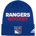 アディダス ADIDAS 青 ブルー レンジャース ニット 【 BLUE ADIDAS NEW YORK RANGERS LOCKER ROOM CUFFED KNIT HAT RAN 】 バッグ キャップ 帽子 メンズキャップ 帽子