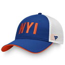 ファナティクス FANATICS アイランダース トラッカー 青色 ブルー ニューヨーク 【 FANATICS BRANDED ROYAL WHITE ICONIC TRUCKER ADJUSTABLE HAT ISL BLUE 】 バッグ キャップ 帽子 レディースキャップ 帽子