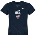 ナイキ NIKE 子供用 紺色 ネイビー チーム レジェンド パフォーマンス Vネック Tシャツ 【 TEAM LEGEND NIKE S YOUTH NAVY USA PERFORMANCE VNECK TSHIRT OLY 】 キッズ ベビー マタニティ トップス Tシャツ
