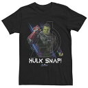 MARVEL グラフィック Tシャツ 黒 ブラック 【 BLACK MARVEL AVENGERS ENDGAME HULK SNAP PORTRAIT GRAPHIC TEE 】 メンズファッション トップス Tシャツ カットソー