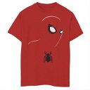 MARVEL グラフィック Tシャツ 赤 レッド 【 RED MARVEL SPIDEY FACE SILHOUETTE GRAPHIC TEE 】 キッズ ベビー マタニティ トップス Tシャツ