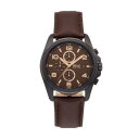 U[ fG ^C EHb` v F uE Y   WATCH RELIC BY FOSSIL DALEY LEATHER DUAL TIME ZR15946 BROWN   ׎ɓdr؂̏ꍇ܂̂ŗ\߂B