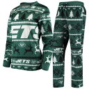 【★アフターーセール中★6/21午前10時迄】UNBRANDED 緑 グリーン ジェッツ ニューヨーク 【 GREEN UNBRANDED HOLIDAY PAJAMA SET JET 】 インナー 下着 ナイトウエア レディース ナイト ルーム パジャマ
