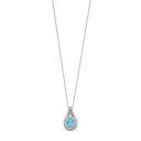 【★スーパーSALE★12/11深夜2時迄】銀色 シルバー 青色 ブルー 白色 ホワイト & 【 SILVER UNBRANDED STERLING BLUE TOPAZ LABCREATED WHITE SAPPHIRE PENDANT SILVERTONE 】
