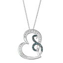 白色 ホワイト ゴールド ダイヤモンド T.W. 【 UNBRANDED 10K WHITE GOLD 1 4 CARAT DIAMOND HEART PENDANT WHGOLD 】