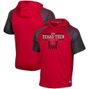 アンダーアーマー UNDER ARMOUR 赤 レッド テキサス テック レイダース シューティング ラグラン パフォーマンス フーディー パーカー Tシャツ キサステック レッドレイダース 【 RED SHOOTING U
