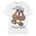 LICENSED CHARACTER キャラクター グラフィック Tシャツ 白色 ホワイト 【 LICENSED CHARACTER NINTENDO SUPER MARIO THIS IS MY GOOMBA COSTUME GRAPHIC TEE WHITE 】 キッズ ベビー マタニティ トップス Tシャツ