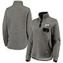 UNBRANDED パデュー ボイラーメイカーズ ジャケット 灰色 グレー 【 UNBRANDED PRESSBOX HEATHERED GRAY BLACK MAGNUM QUILTED QUARTERSNAP JACKET PRD GREY 】
