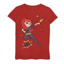 黒色 ブラック グラフィック Tシャツ 赤 レッド ジュニア キッズ 【 RED MARVEL S AVENGERS BLACK WIDOW HAPPY BIRTHDAY GRAPHIC TEE 】