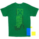 ショッピングマインクラフト グラフィック Tシャツ 緑 グリーン 【 GREEN UNBRANDED HUSKY MINECRAFT GRAPHIC TEE CREEPER 】