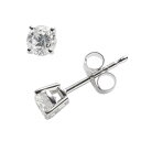 白色 ホワイト ゴールド ダイヤモンド イヤリング T.W. 【 UNBRANDED 14K WHITE GOLD 1 2 CARAT IGI CERTIFIED ROUNDCUT DIAMOND SOLITAIRE EARRINGS WHGOLD 】