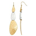【★アフターセール中★9/21午前10時迄】イヤリング 【 BELLA UNO TWOTONE ABSTRACT LINEAR EARRINGS TWO TONE 】