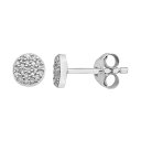 ゴールド ダイヤモンド イヤリング 白色 ホワイト T.W. 【 UNBRANDED 10K GOLD 1 10 CARAT DIAMOND CIRCLE EARRINGS WHITE 】