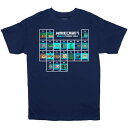 ショッピングマインクラフト グラフィック Tシャツ 紺色 ネイビー 【 MINECRAFT AQUATIC PERIODIC TABLE HUSKY GRAPHIC TEE NAVY 】