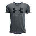 アンダーアーマー UNDER ARMOUR ロゴ Tシャツ 灰色 グレー グレイ アンダーアーマー ジュニア キッズ 【 GRAY SPORTSTYLE LOGO TEE PITCH 】
