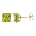 ゴールド イヤリング 緑 グリーン 【 GREEN DESIGNS BY GIOELLI PERIDOT 10K GOLD STUD EARRINGS 】
