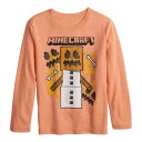 ショッピングマインクラフト ジャンピングビーンズ Tシャツ 橙 オレンジ 【 ORANGE JUMPING BEANS MINECRAFT TEE TART 】