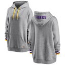 UNBRANDED 灰色 グレー グレイ ルイジアナステイト タイガース フーディー パーカー ファイティングタイガース 【 GRAY UNBRANDED WEAR BY ERIN ANDREWS HEATHERED LSU GREY 】 レディースファッション ト