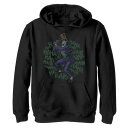 LICENSED CHARACTER キャラクター グラフィック フリース フーディー パーカー 黒色 ブラック 【 LICENSED CHARACTER BATMAN THE JOKER LAUGHING MALLET POSTER GRAPHIC FLEECE HOODIE BLACK 】 キッズ ベビー マタニティ