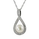 UNBRANDED 銀色 シルバー パール ダイヤモンド 白色 ホワイト & 【 SILVER UNBRANDED STERLING FRESHWATER CULTURED PEARL DIAMOND ACCENT TEARDROP PENDANT WHITE 】 ジュエリー アクセサリー レディースジュエリー