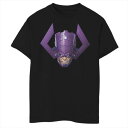 マーベル ズーム グラフィック Tシャツ 黒色 ブラック 【 MARVEL FANTASTIC FOUR GALACUS ZOOM BIG FACE GRAPHIC TEE BLACK 】