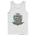 キャラクター タンクトップ 白色 ホワイト 【 LICENSED CHARACTER HARRY POTTER SLYTHERIN QUIDDITCH SHIELD WHITE 】