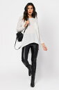 TOBI ゲーム スリーブ 【 GAME SLEEVE BLAME RIBBED LONG TEE IVORY 】 レディースファッション トップス Tシャツ カットソー 送料無料